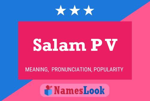 ملصق اسم Salam P V