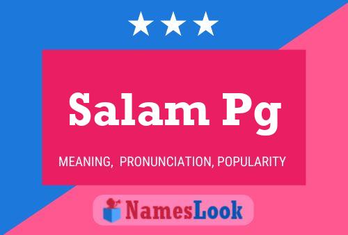 ملصق اسم Salam Pg