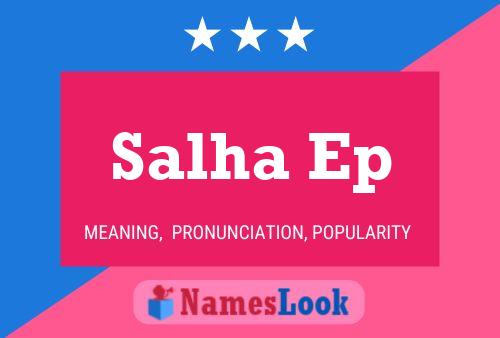 ملصق اسم Salha Ep