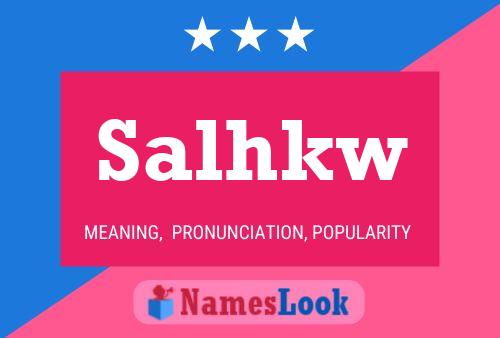 ملصق اسم Salhkw