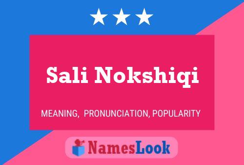 ملصق اسم Sali Nokshiqi