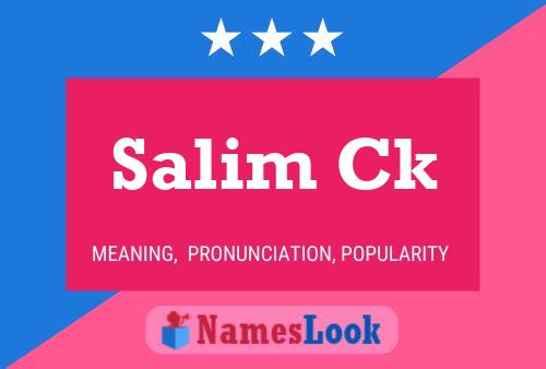 ملصق اسم Salim Ck