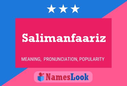 ملصق اسم Salimanfaariz