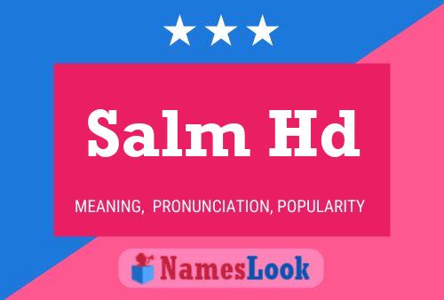 ملصق اسم Salm Hd