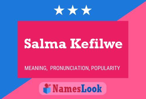 ملصق اسم Salma Kefilwe