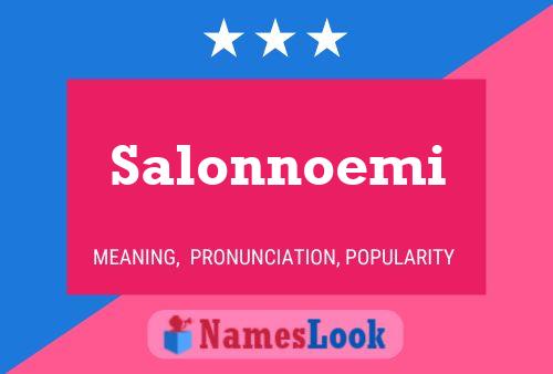 ملصق اسم Salonnoemi