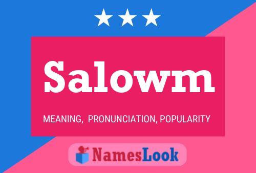 ملصق اسم Salowm