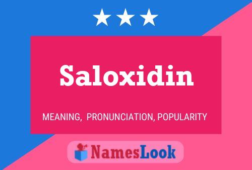 ملصق اسم Saloxidin