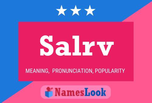 ملصق اسم Salrv