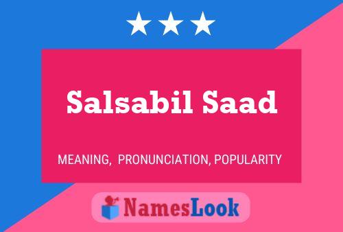 ملصق اسم Salsabil Saad