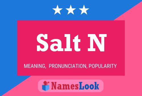 ملصق اسم Salt N