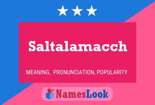 ملصق اسم Saltalamacch