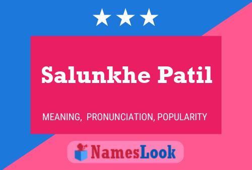 ملصق اسم Salunkhe Patil