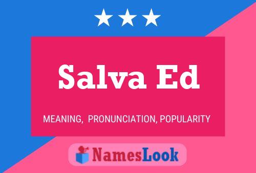 ملصق اسم Salva Ed