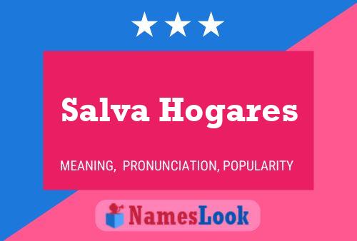 ملصق اسم Salva Hogares