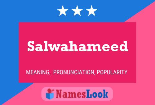 ملصق اسم Salwahameed