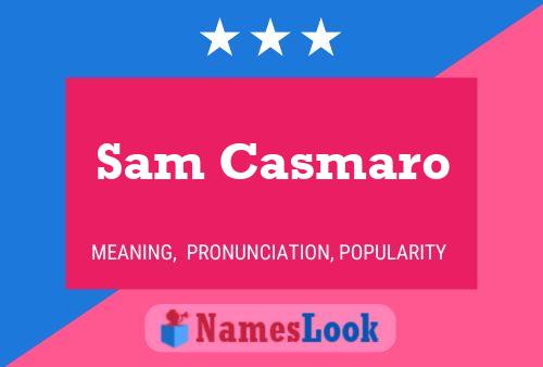 ملصق اسم Sam Casmaro