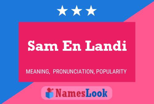 ملصق اسم Sam En Landi