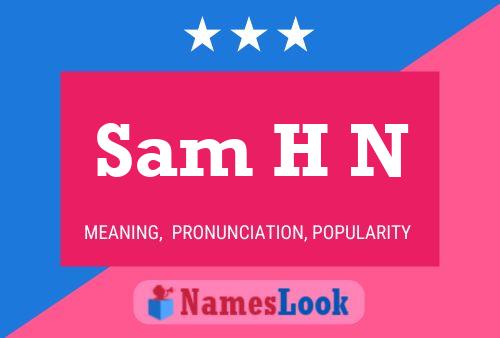 ملصق اسم Sam H N