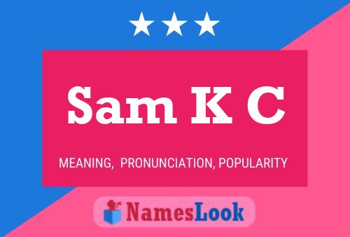 ملصق اسم Sam K C