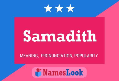 ملصق اسم Samadith