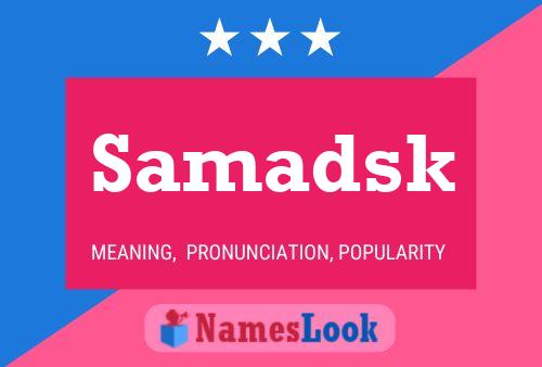 ملصق اسم Samadsk