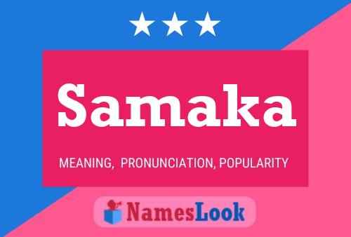 ملصق اسم Samaka