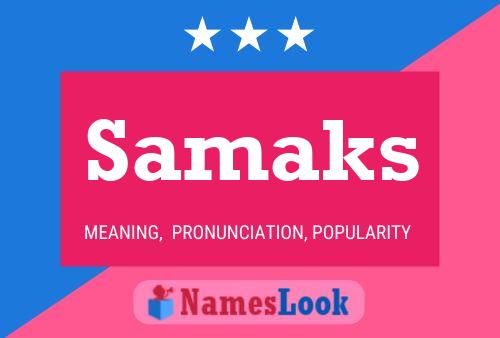 ملصق اسم Samaks