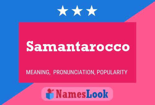 ملصق اسم Samantarocco