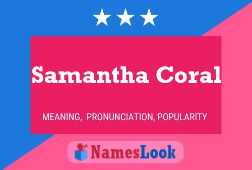 ملصق اسم Samantha Coral