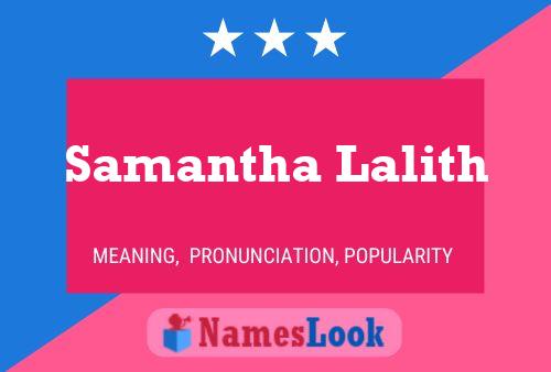 ملصق اسم Samantha Lalith