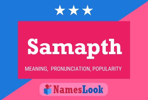 ملصق اسم Samapth