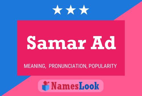 ملصق اسم Samar Ad