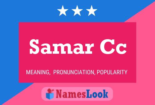 ملصق اسم Samar Cc