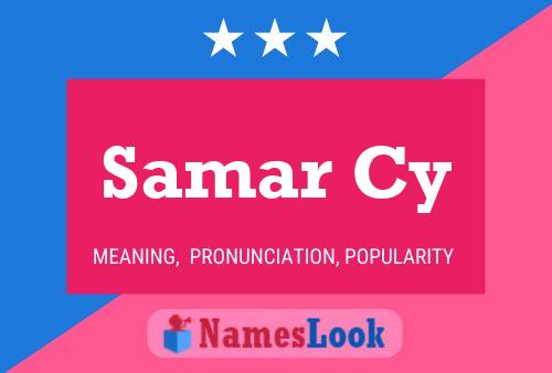 ملصق اسم Samar Cy