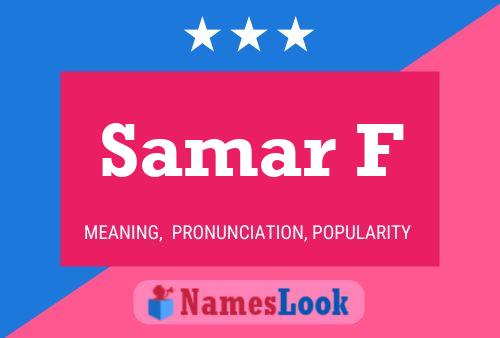 ملصق اسم Samar F