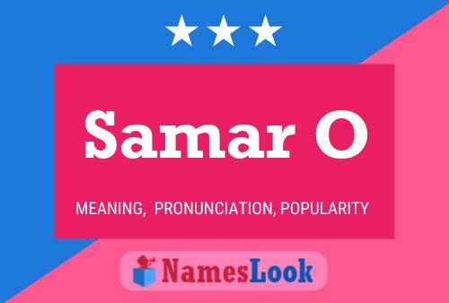 ملصق اسم Samar O