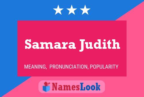 ملصق اسم Samara Judith