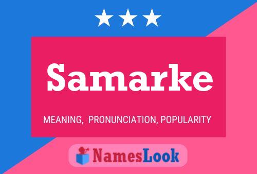 ملصق اسم Samarke