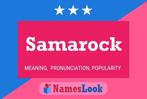 ملصق اسم Samarock