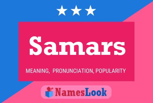 ملصق اسم Samars