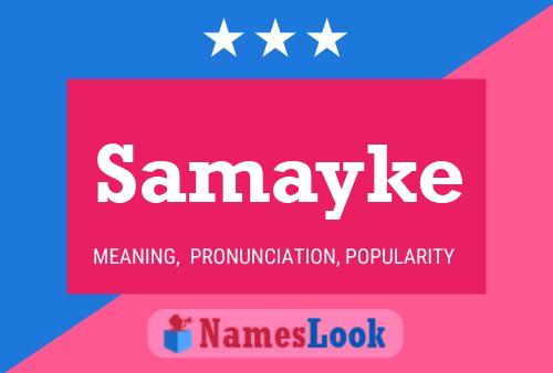 ملصق اسم Samayke