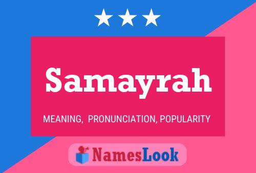 ملصق اسم Samayrah