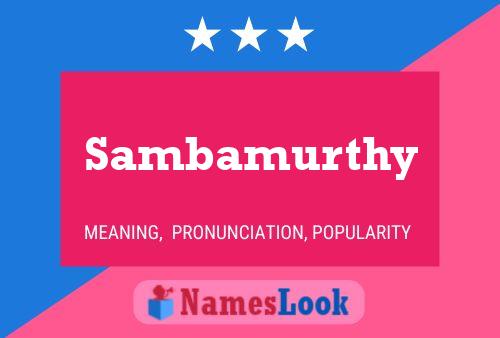 ملصق اسم Sambamurthy