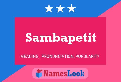 ملصق اسم Sambapetit