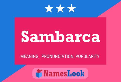 ملصق اسم Sambarca