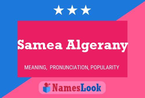 ملصق اسم Samea Algerany