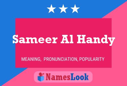 ملصق اسم Sameer Al Handy