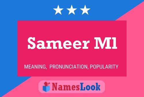 ملصق اسم Sameer Ml