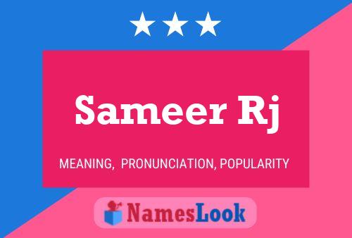 ملصق اسم Sameer Rj